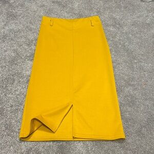Mustard Yellow Pencil Skirt